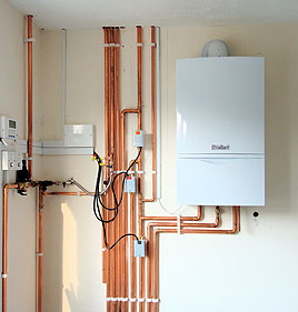 Boiler installation power flush