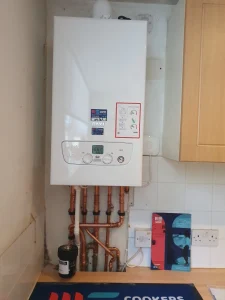 Combi boiler installation